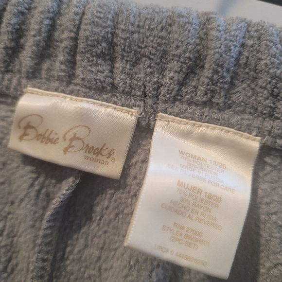 Bobbie Brooks women's sweat pants 18/20 soft gray - Picture 2 of 11